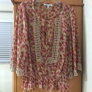 Boho Black Rain Top